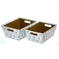 Hamper Trays Spots, Set of 2 GBA980